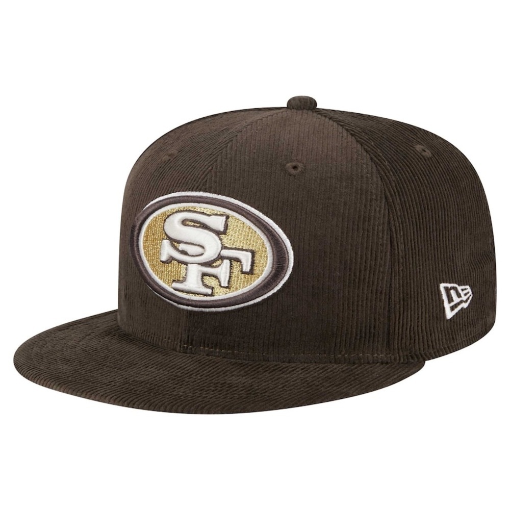 Men's New Era Brown San Francisco 49ers‎ Choco Cord 59FIFTY Fitted Hat